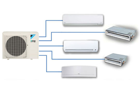 multi-split-system-main Daikin Multi Split Air Conditioning Graphic