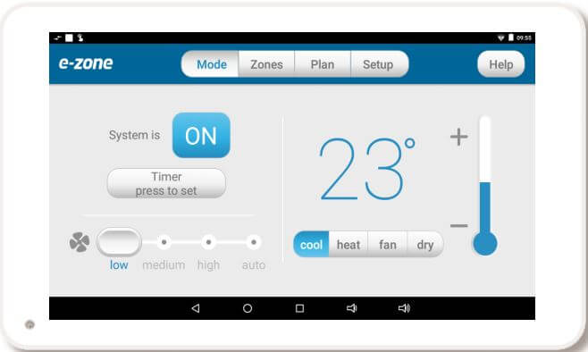 EZONESCREEN e-zone wall mounted android tablet