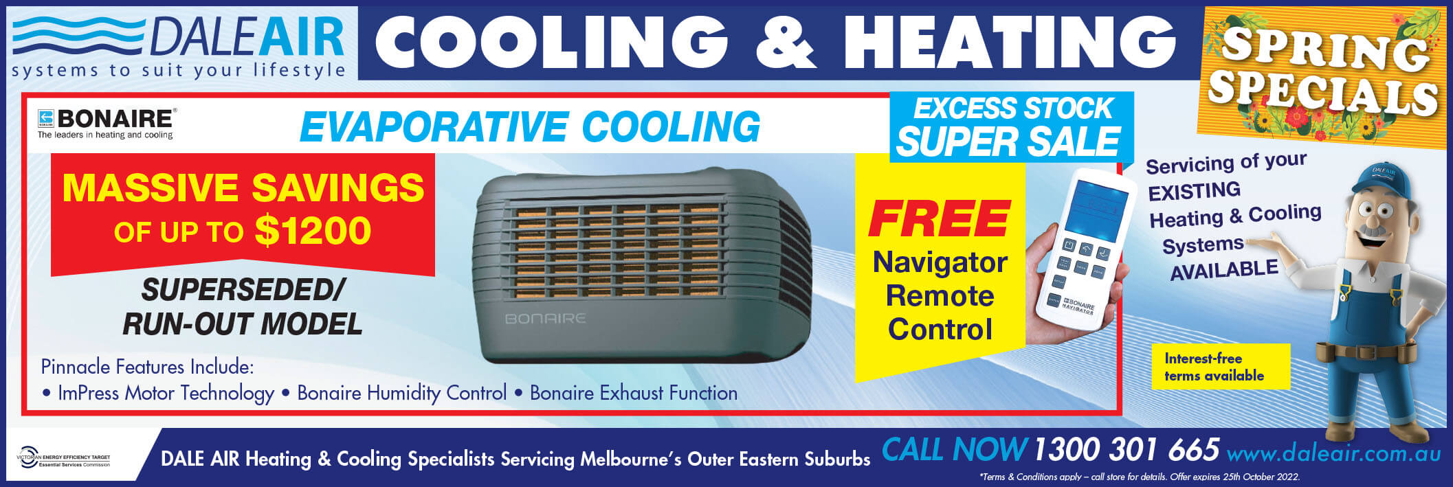 Evaporative Cooling Installs & Replacement Melbourne Dale Air