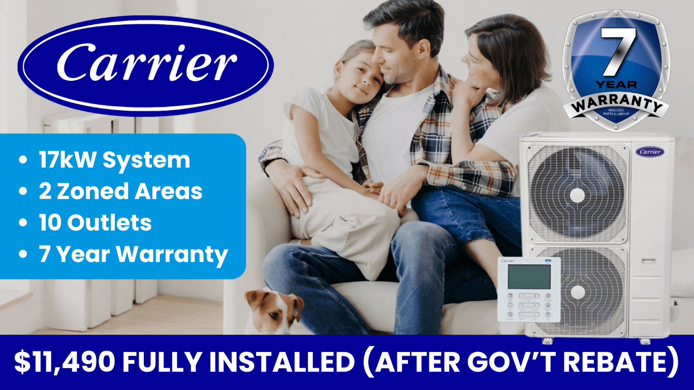 Dale Air - Website Tiles Carrier 17kW ducted system melbourne special offer
