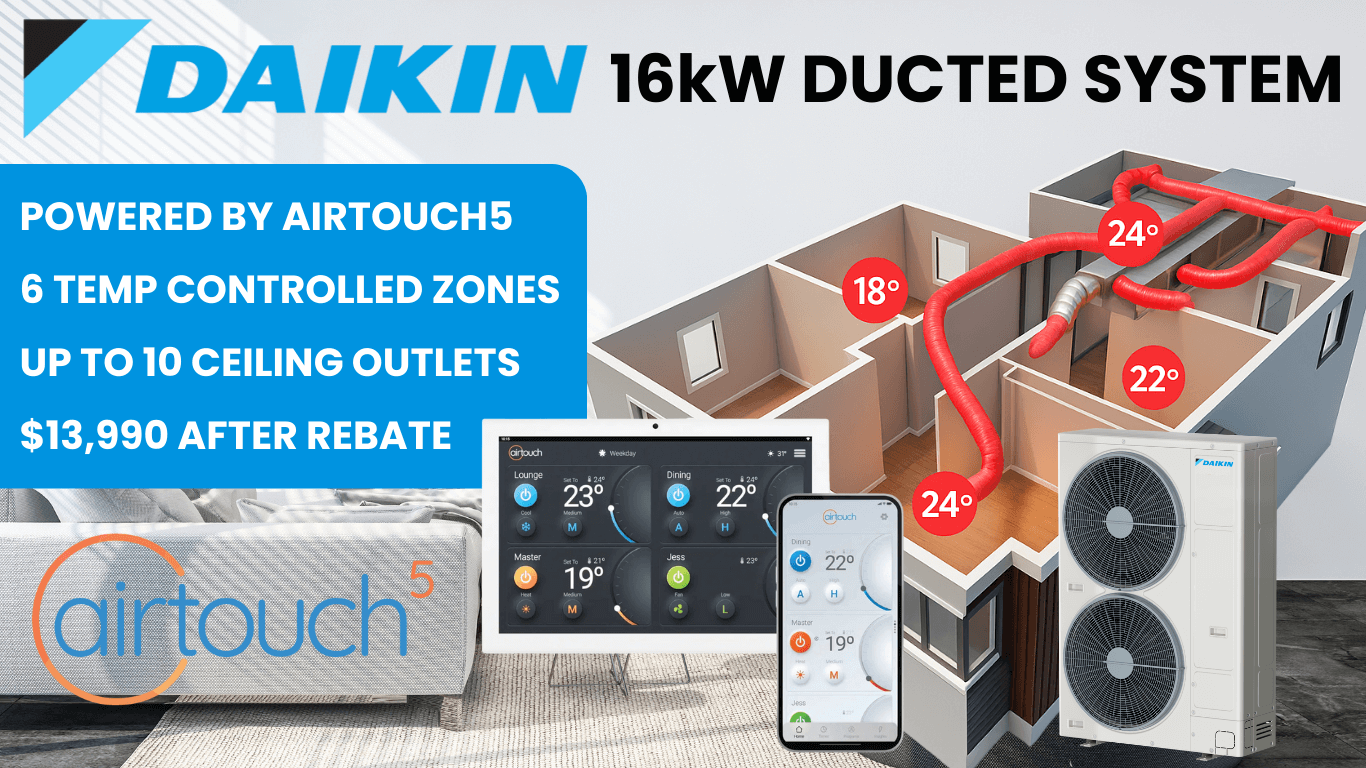 Daikin 16kW ducted reverse cycle special offer Melbourne