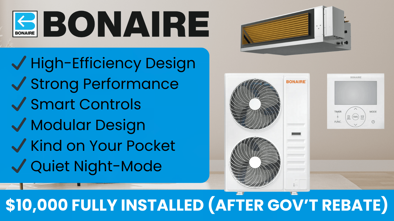 Bonaire 16kw ducted reverse cycle system special offer