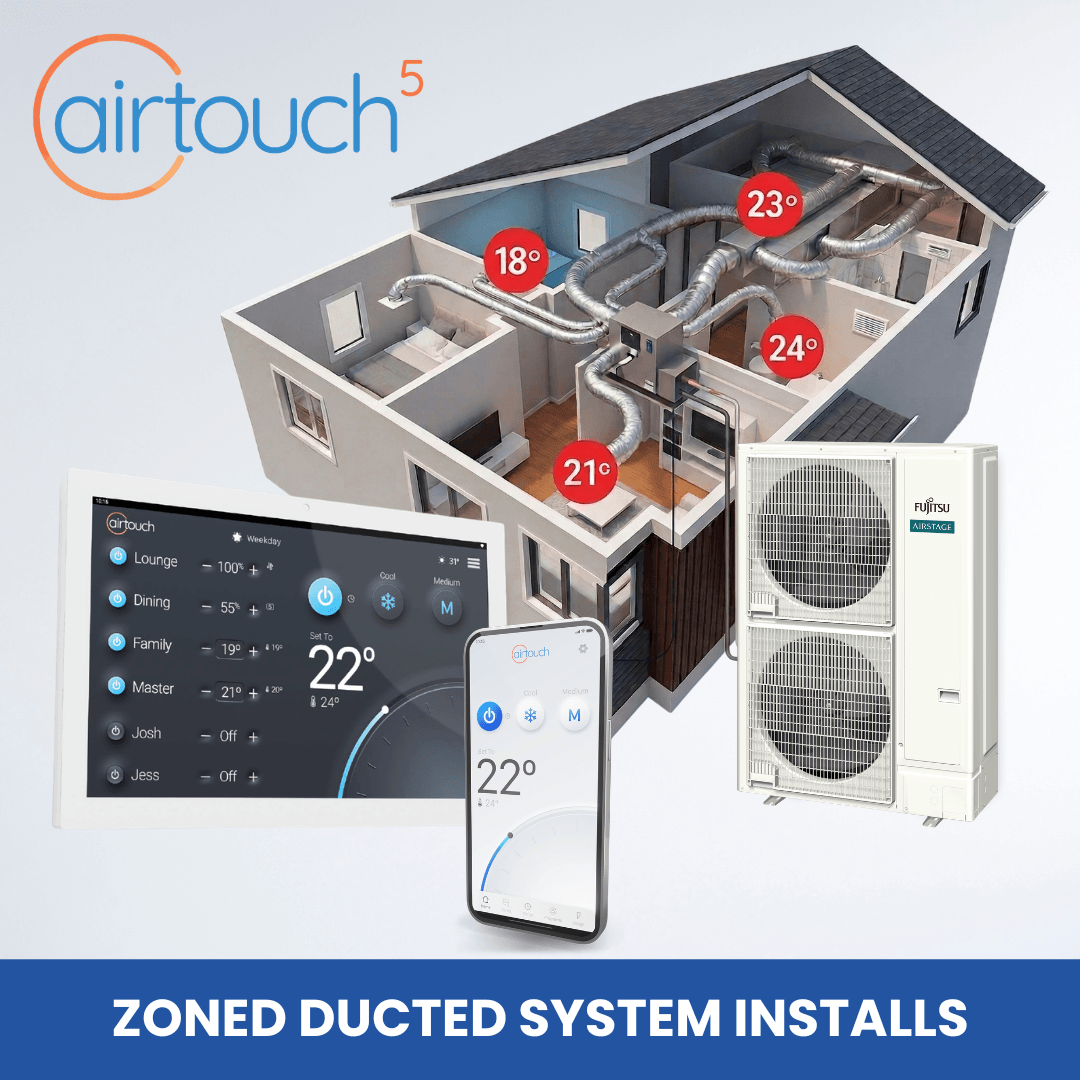 Fujitsu Ducted Reverse Cycle System with AirTouch5