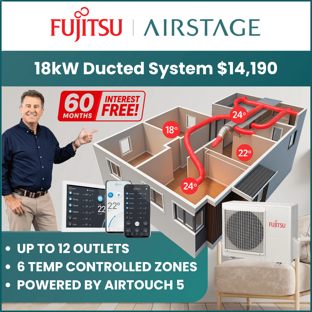 Fujitsu 18kW ducted reverse cycle system special