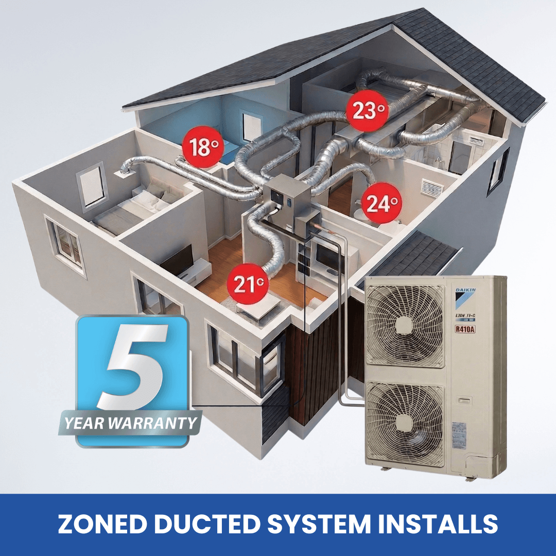 Daikin ducted system installs Melbourne