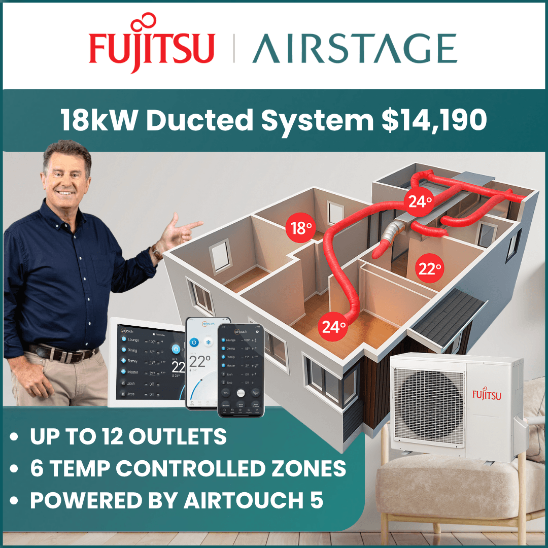 Fujitsu 18kW ducted reverse cycle system special